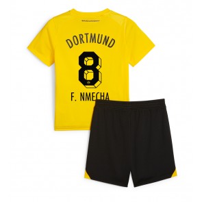 Lacne Dětský Futbalové dres Borussia Dortmund Felix Nmecha #8 2023-24 Krátky Rukáv - Domáci (+ trenírky)